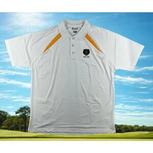 Baylor Bears Champion Polo Shirt Mens Large White Short Sleeve Golf